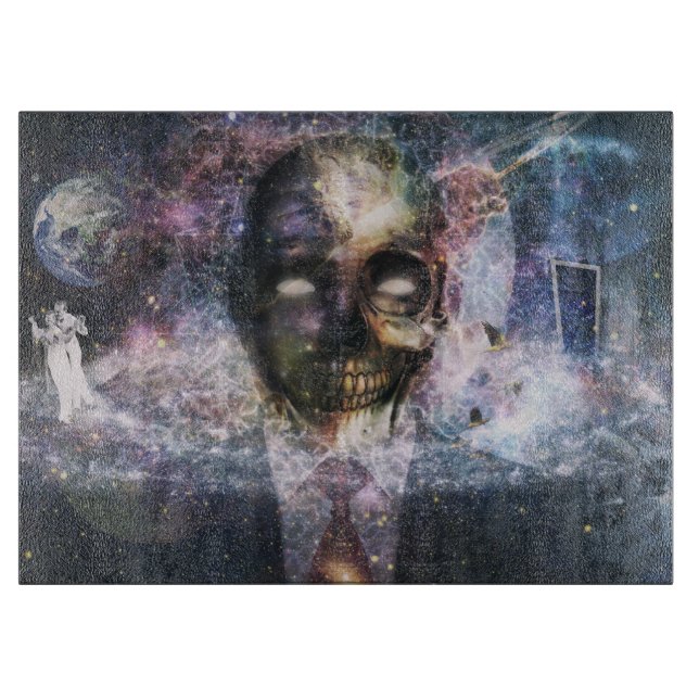 Galaxy Skull Schneidebrett (Vorderseite)