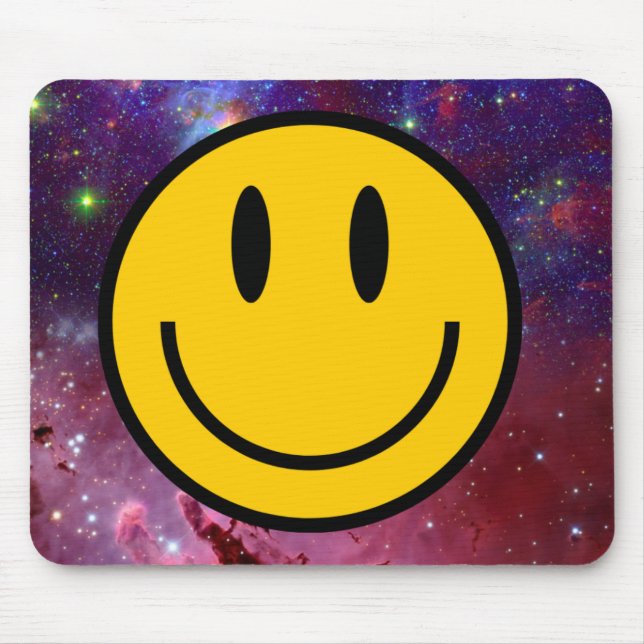 Galaxy Smile Face Mousepad (Vorne)