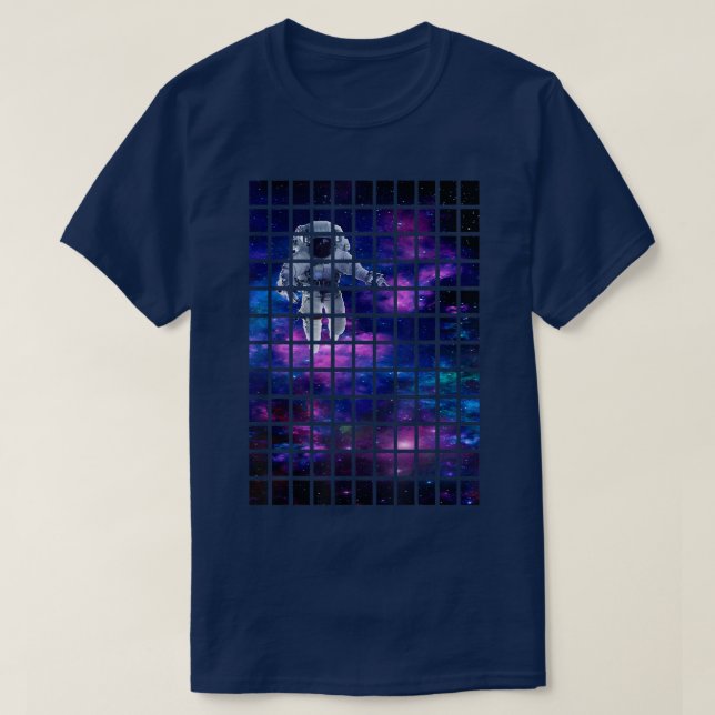 Galaxy Space Astronaut Design T-Shirt (Design vorne)
