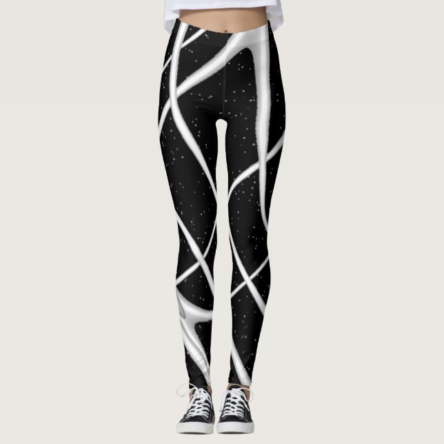 Galaxy Space Design Scarf Leggings (Vorderseite)