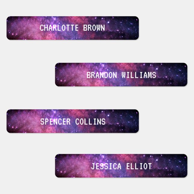 Galaxy Space Night Sky Stars Nebula Wasserdicht Etiketten (Gruppe)