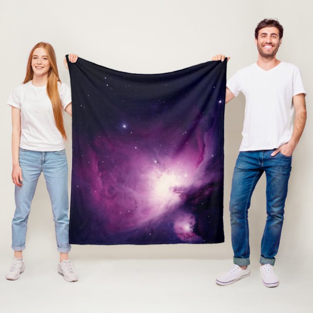 Galaxy Space Stars Night Sky Celestial Navy Blue Fleecedecke (Beispiel)