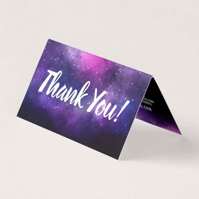 Galaxy Space Stars Ultra Violet Lila Danke (Vorderseite)