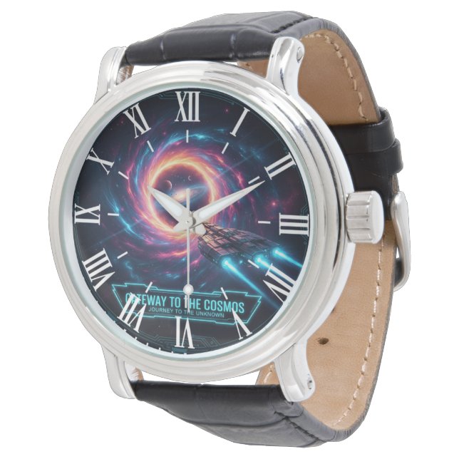Galaxy Space Watch für Männer Armbanduhr (Schrägansicht)