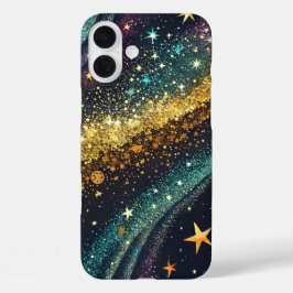 Galaxy Sparkle iPhone / iPad Gehäuse 16 Plus Hülle