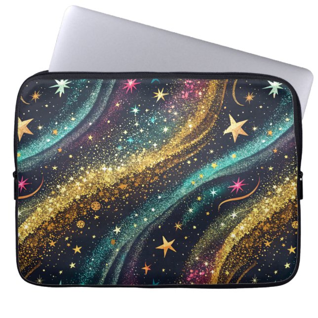 Galaxy Sparkle Laptopschutzhülle (Vorderseite)