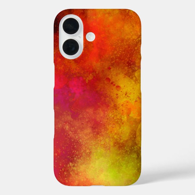 Galaxy Spray Paint Effect iPhone 16 Fall Hülle (Rückseite)