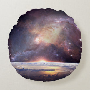 Galaxy star infinity cosmos dark rundes kissen
