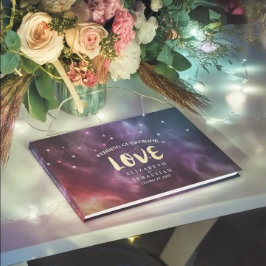 Galaxy Star Nebula Constellation Wedding Guestbook Gästebuch