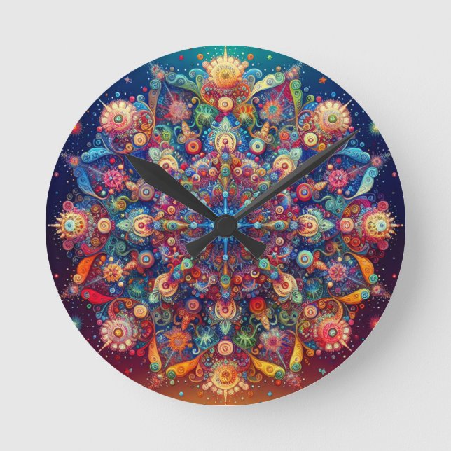 GALAXY STAR RUNDE WANDUHR (Vorderseite)