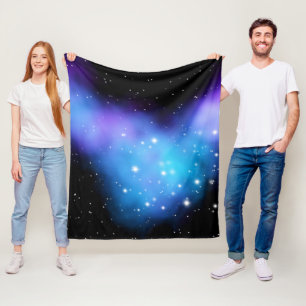 Galaxy Starlight Space Clouds Fleecedecke