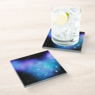 Galaxy Starlight Space Clouds Glasuntersetzer