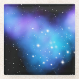 Galaxy Starlight Space Clouds Glasuntersetzer