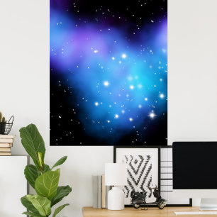 Galaxy Starlight Space Clouds Poster