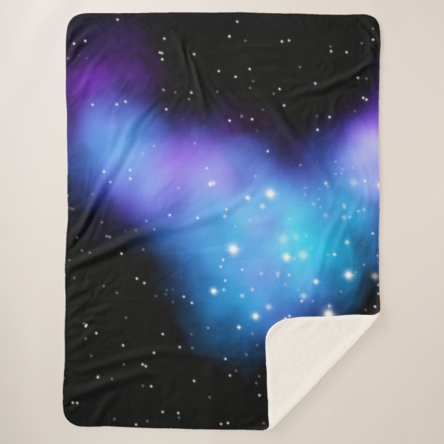Galaxy Starlight Space Clouds Sherpadecke (Vorderseite)