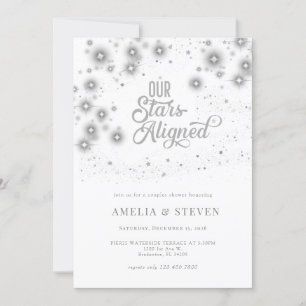 Galaxy Stars Invitation de Fête de Couple