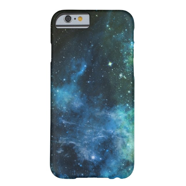 Galaxy Stars Nebula iPhone Blue Green  Case-Mate iPhone Hülle (Rückseite)