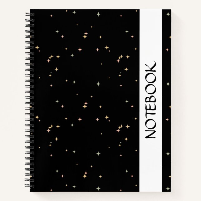 Galaxy-Stars-Notebook Notizbuch (Vorderseite)