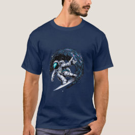 Galaxy Surfing Astronaut T - Shirt