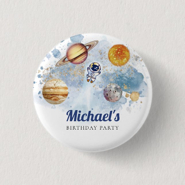Galaxy-Taste für Weltraumraketen Button (Vorderseite)