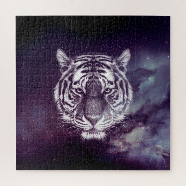 Galaxy Tiger Face Wallpaper (Vertikal)