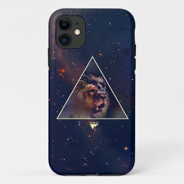 Galaxy Triangle Lion Head - Trendium Authentisch Case-Mate iPhone Hülle (Rückseite)