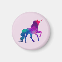 Galaxy Unicorn in Sky Colors of Blue and Purple, Z Magnet