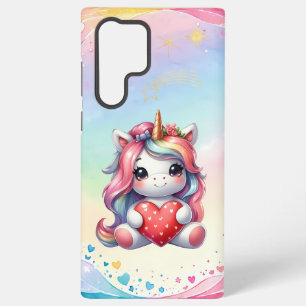 Galaxy Unicorne de l'amour Magie de coeur Samsung Coque