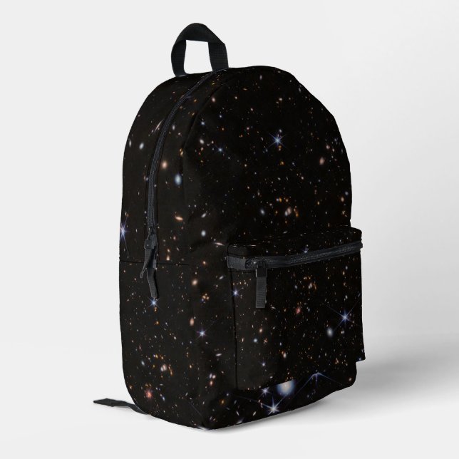 Galaxy Universe Bedruckter Rucksack (Rückseitige Ecke links)