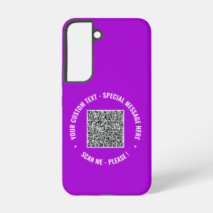 Galaxy Votre code QR et texte personnalisé Samsung Coque