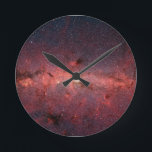 Galaxy-Wall-Uhr Runde Wanduhr<br><div class="desc">Wall-Uhr mit Bild der Milchstraße</div>