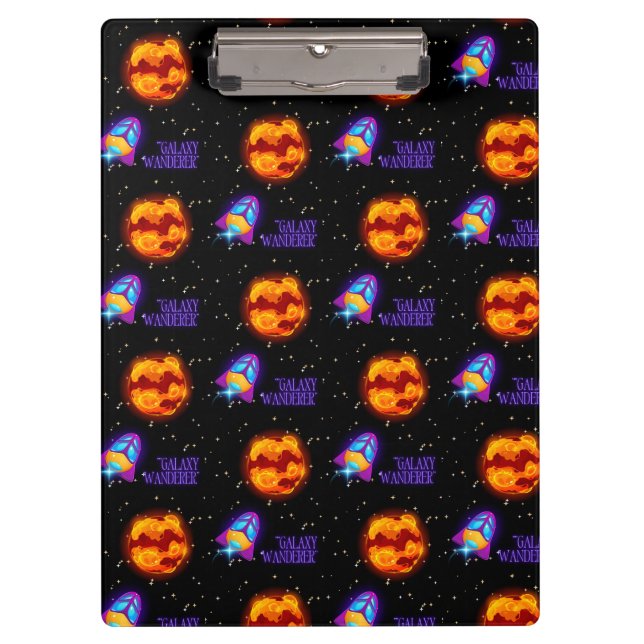 Galaxy Wanderer insulbler Klemmbrett (Vorderseite)