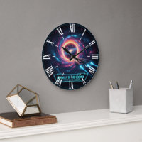 Galaxy-Wanduhr Sci-Fi-Dekor