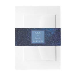 Galaxy Wedding Celestial Starry Night Sky Dinner I Einladungsbanderole