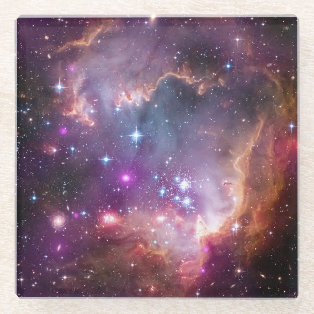 Galaxy Weltraumstars Interstellare Nebula Glasuntersetzer (Vorderseite)