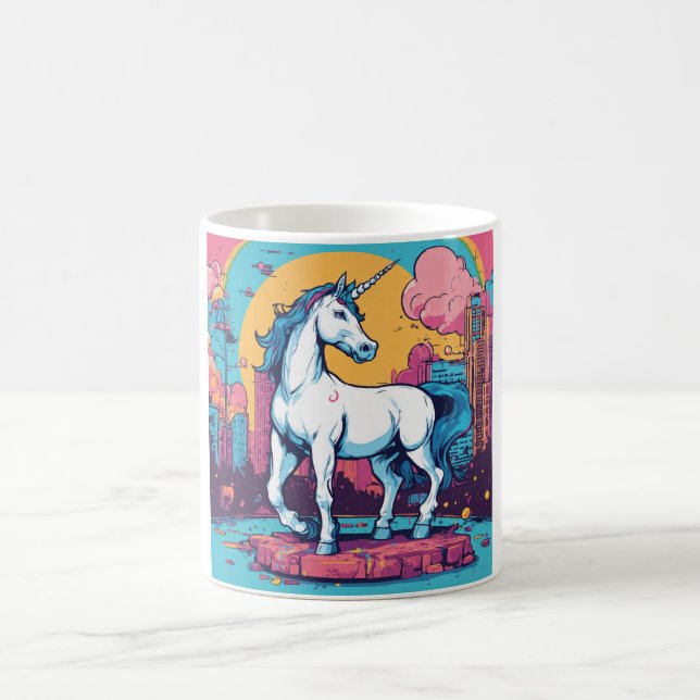 GalaxyGlimmer Unicorn-T-Shirt Kaffeetasse (Mittel)