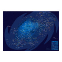 Galaxymap, Papier zu postieren (matt)