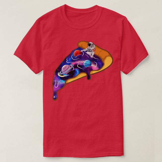 Galay Pizza Astronaut Planet Space Ästhetische Vap T-Shirt (Design vorne)