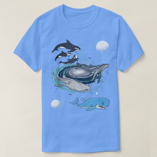 Galay Space Whale Shark Beluga T-Shirt (Design vorne)