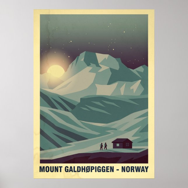 Galdhøpiggen Norwegen V05 Poster (Vorne)