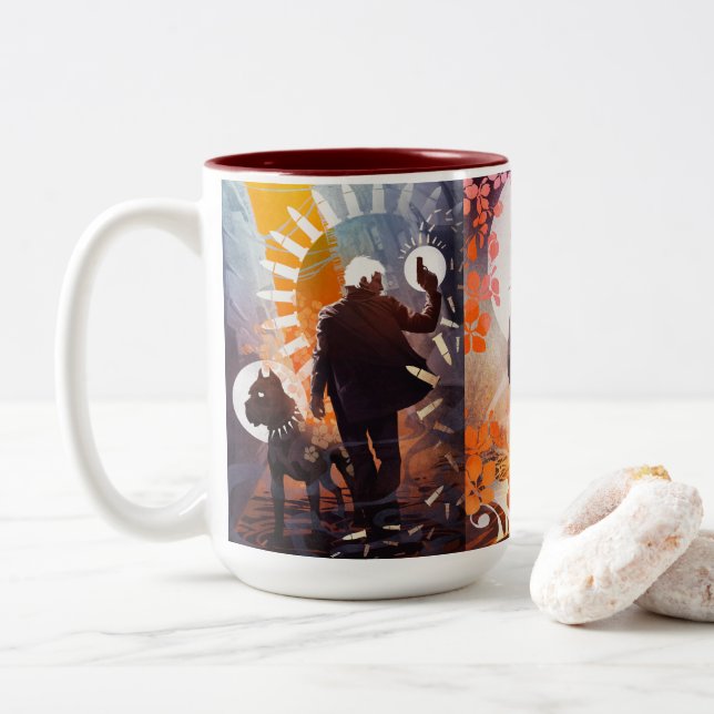 Galen Dara Monty & Strong Art mug (Avec donut)