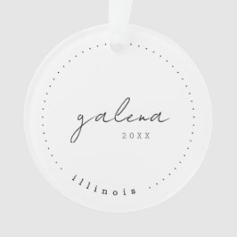 Galena, IL Travel Vereinte Staaten Einfach Ornament