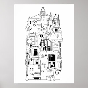 Galena illinois Collage Poster