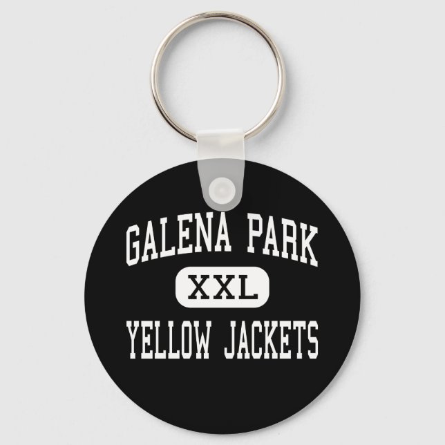 Galena Park - Gelbe Jacken - Hoch über der Leventi Schlüsselanhänger (Vorderseite)