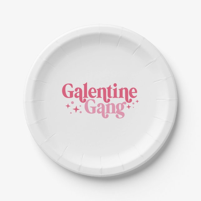 Galentine-Gang-Paper-Teller Pappteller (Vorderseite)