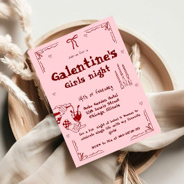 Galentine Hand Drawn Factory Stores Party Feiertagskarte