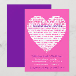 Galentine invitation copines roses Valentines