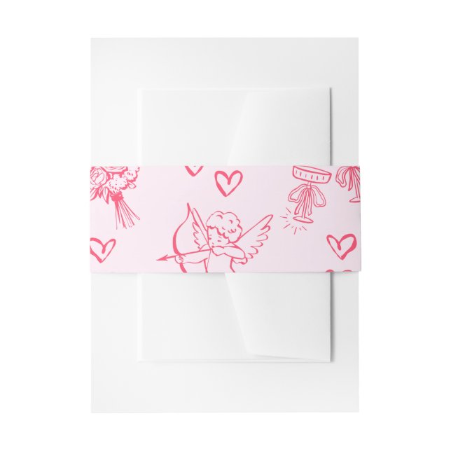 Galentine’s Day Valentine Girly Invitation Einladungsbanderole (Vorderseite Beispiel)