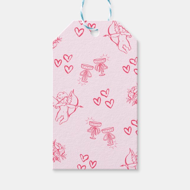 Galentine’s Day Valentine Girly Party Geschenkanhänger (Vorderseite)