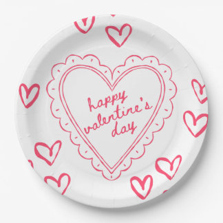 Galentine’s Day Valentinsgruß-Einladung für Mädche Pappteller